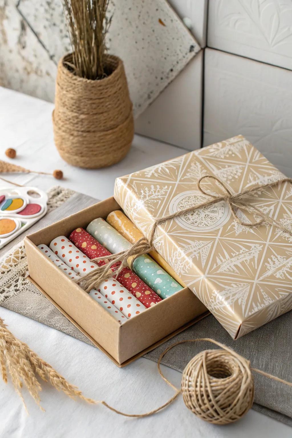 Unwrap the surprise! A gift of minimalist elegance with a playful twist.