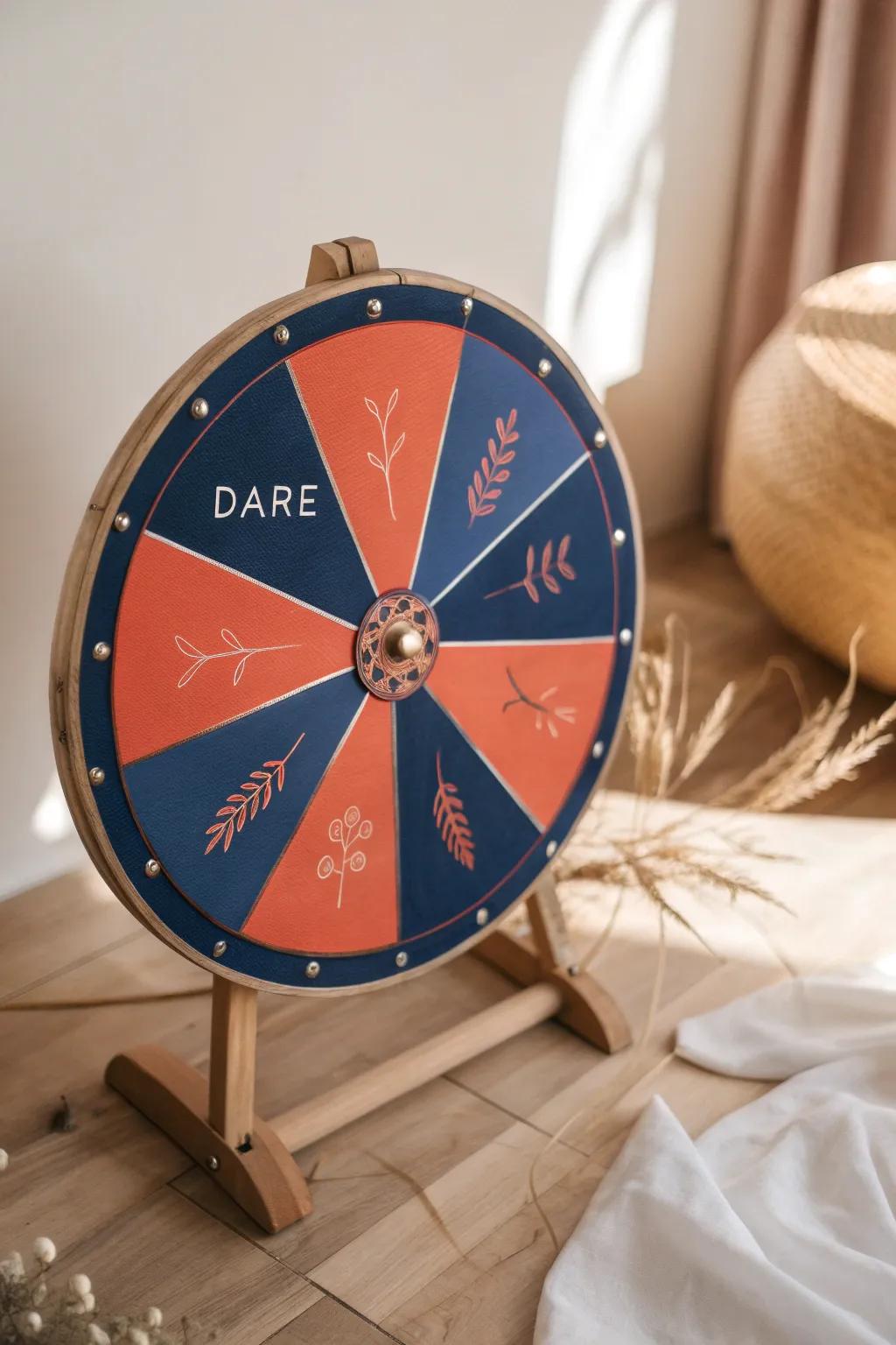 Spin the wheel of fun and embrace the dares! 🎡✨ #MinimalistMagic #DareToPlay