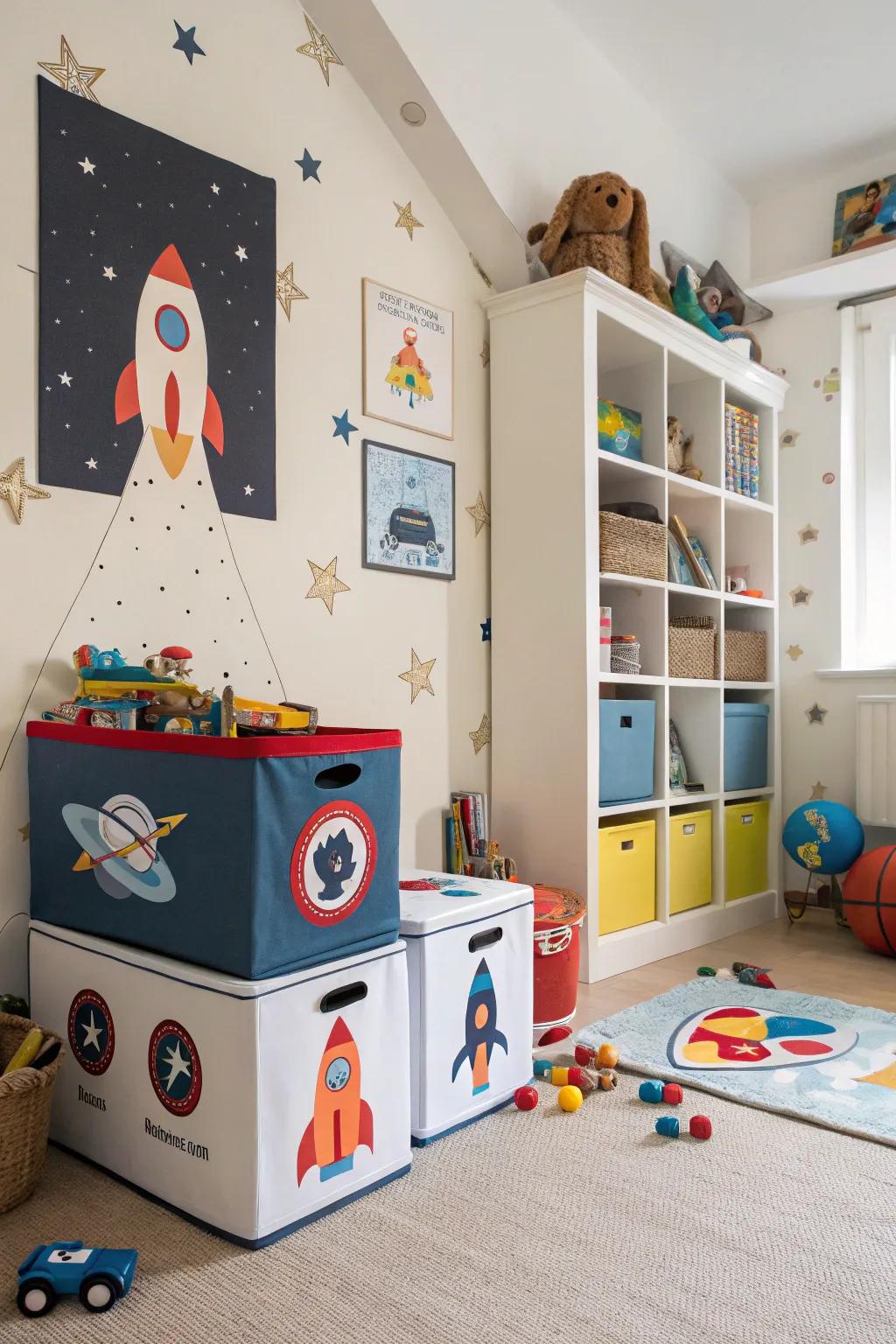 Combine function and style with rocket storage solutions.