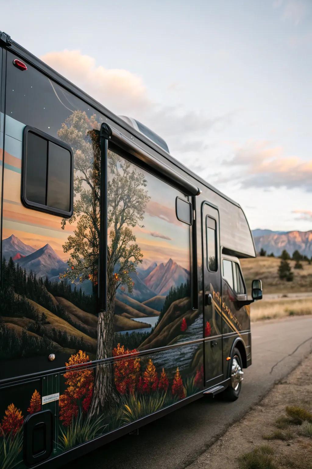 Revamp your journey with a custom mural that turns your RV into a moving masterpiece.