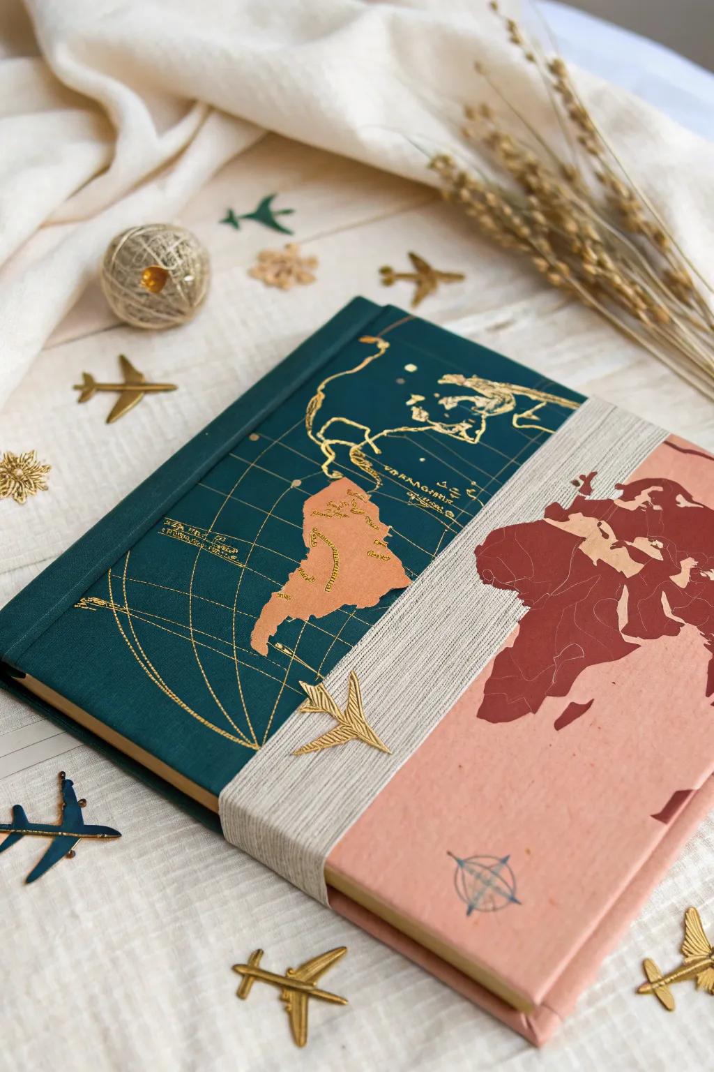 Embark on your next adventure with a stunning travel-inspired scrapbook cover that captures the essence of wanderlust.