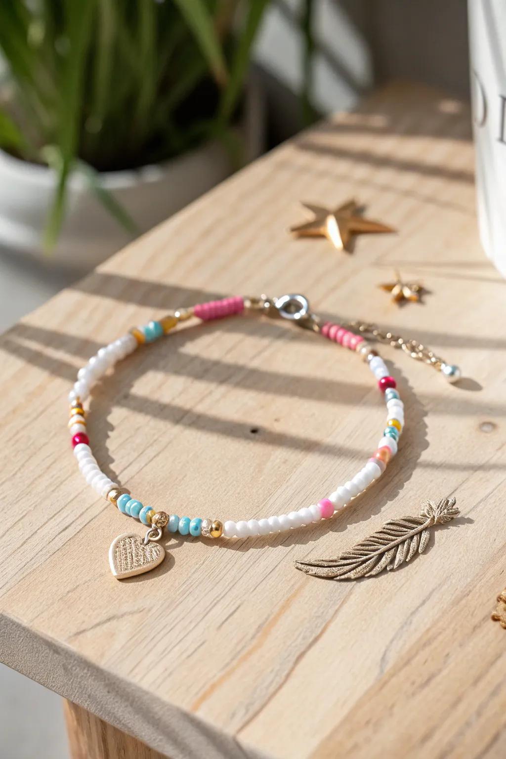Personalize your style: Add charms to your seed bead bracelets for a playful, meaningful touch.