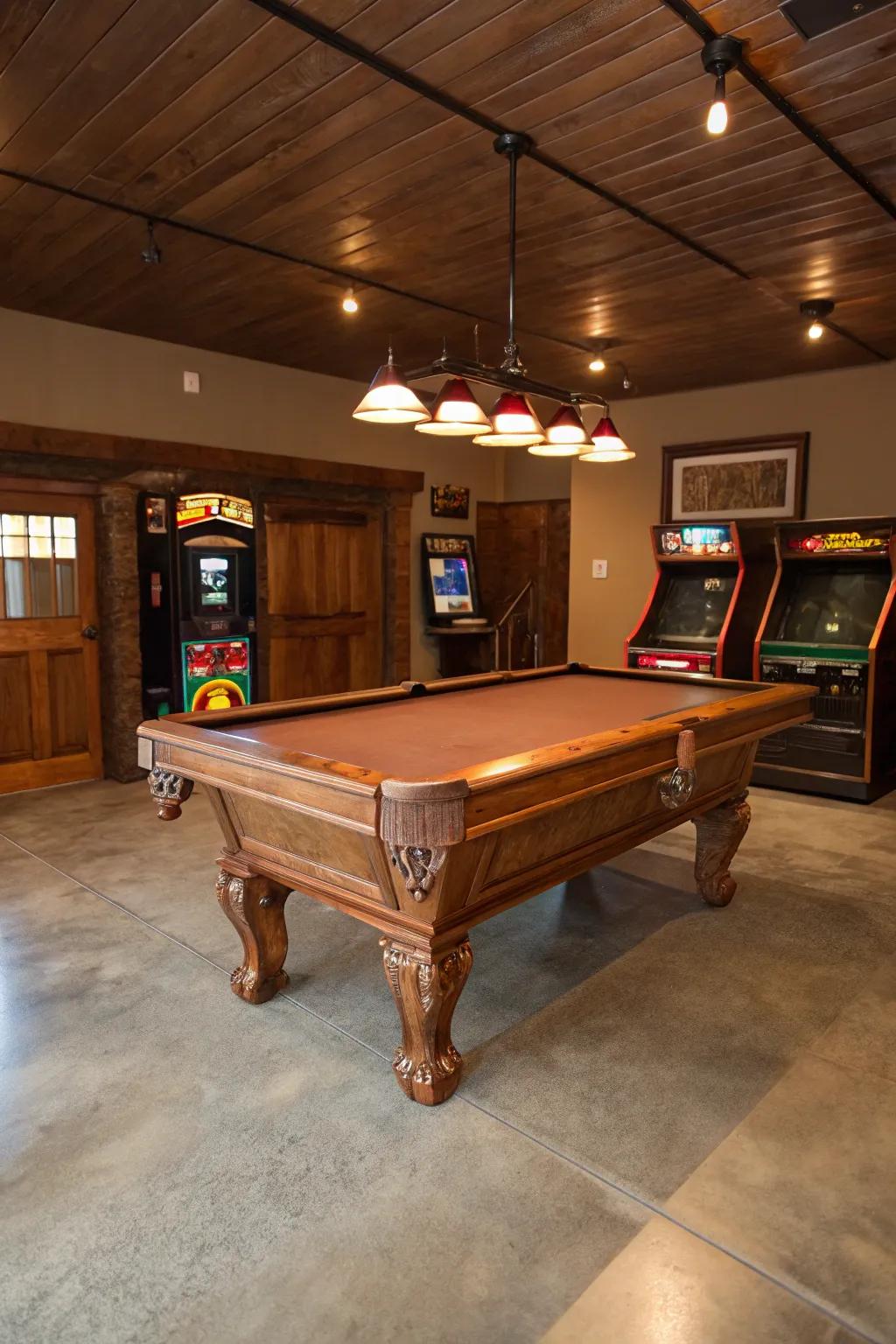Transform your garage into the ultimate game haven—where vintage charm meets modern fun!