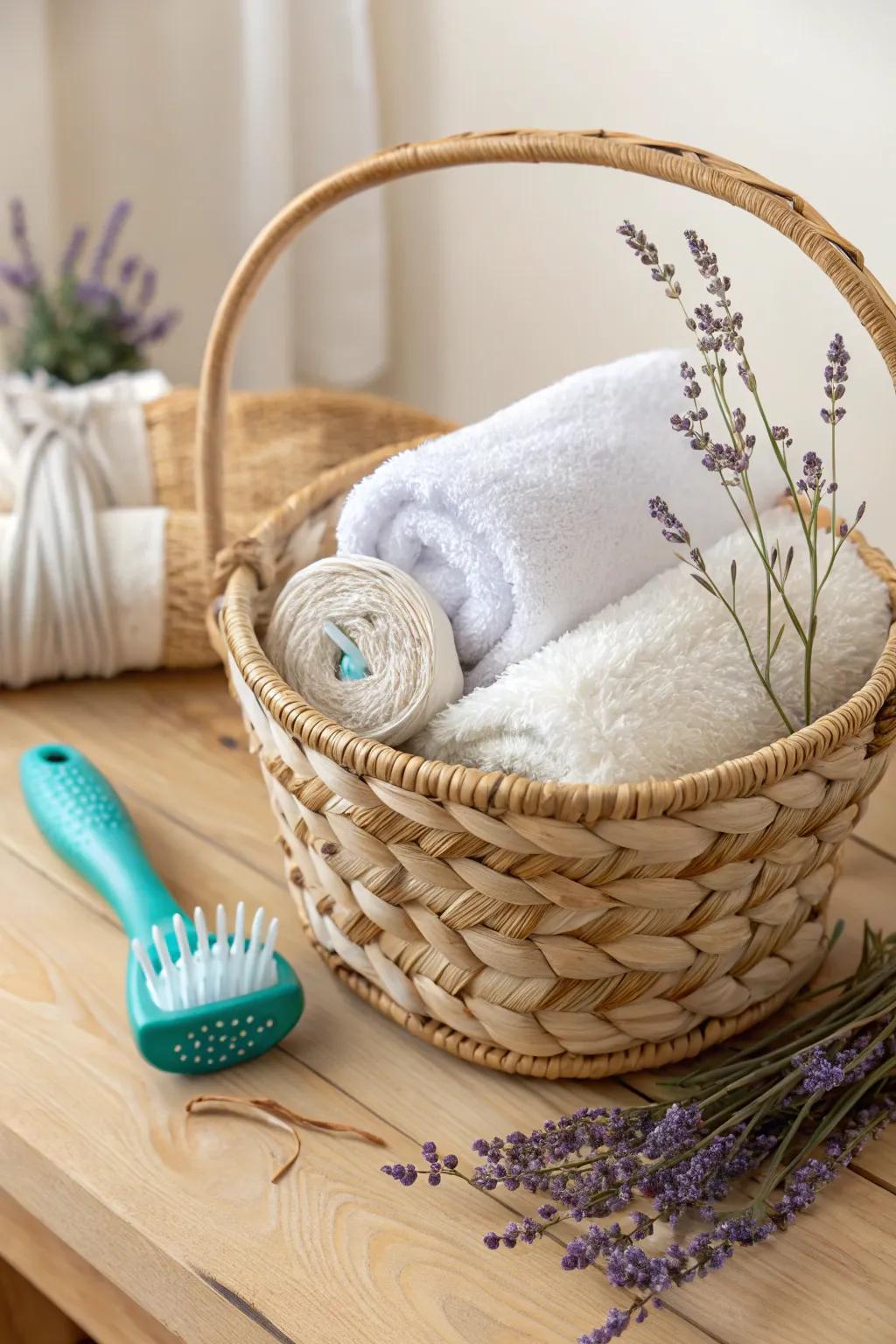 Elevate your spa basket with a splash of surprise and serenity.