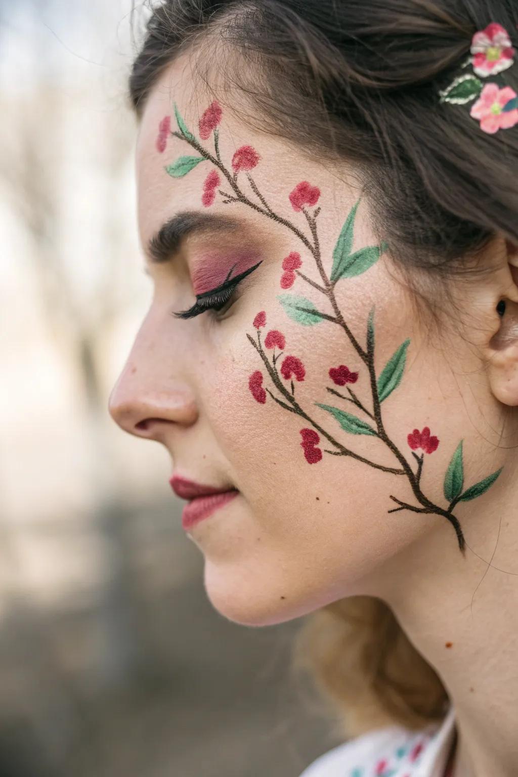 Embrace the season's renewal with blooming branches of spring on your canvas.