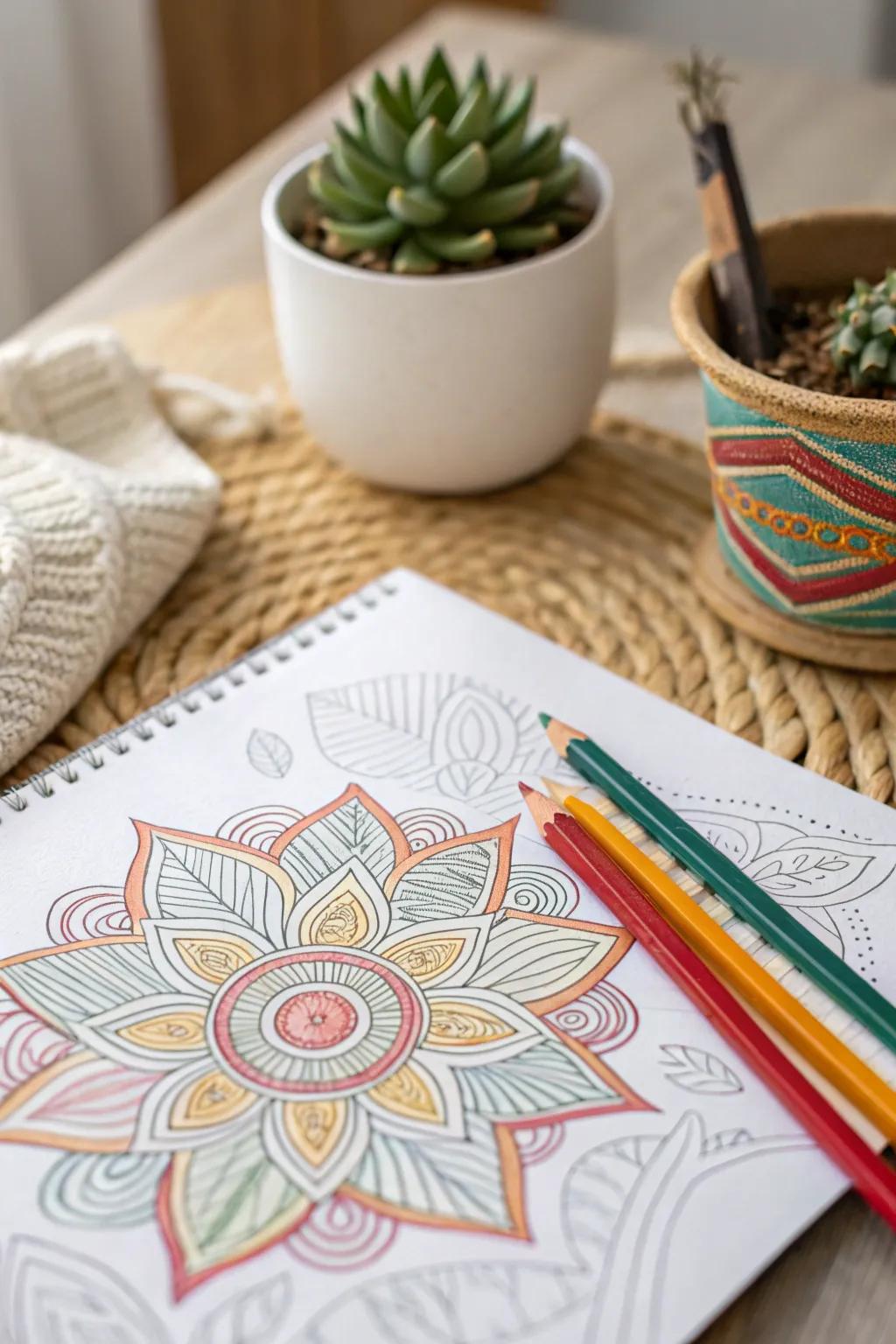 Infuse your art with the vibrancy of colored textures for a minimalist masterpiece.