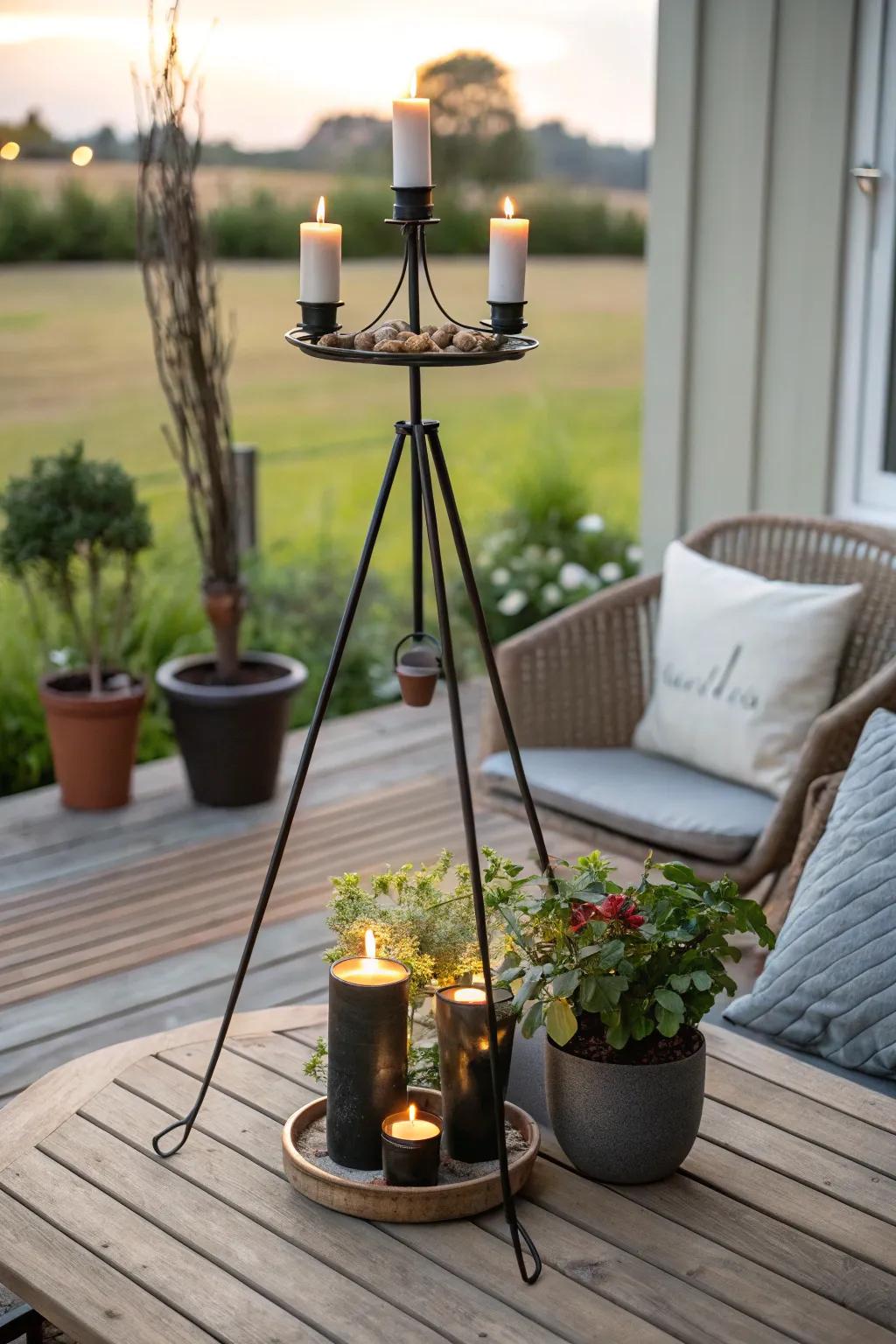 Multi-purpose designs in tripod vessels offer versatile decor solutions.