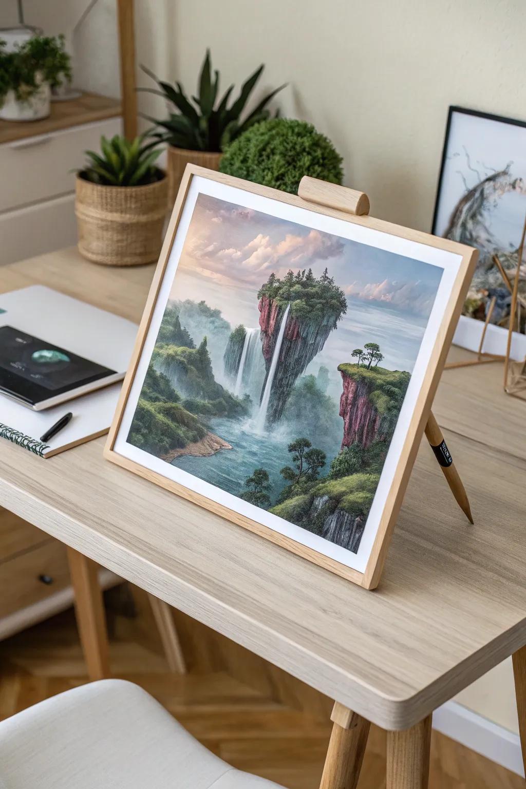 Escape into a world of dreams with this stunning fantasy landscape drawing. 🌿✨ Let your imagination soar among floating islands and impossible horizons.