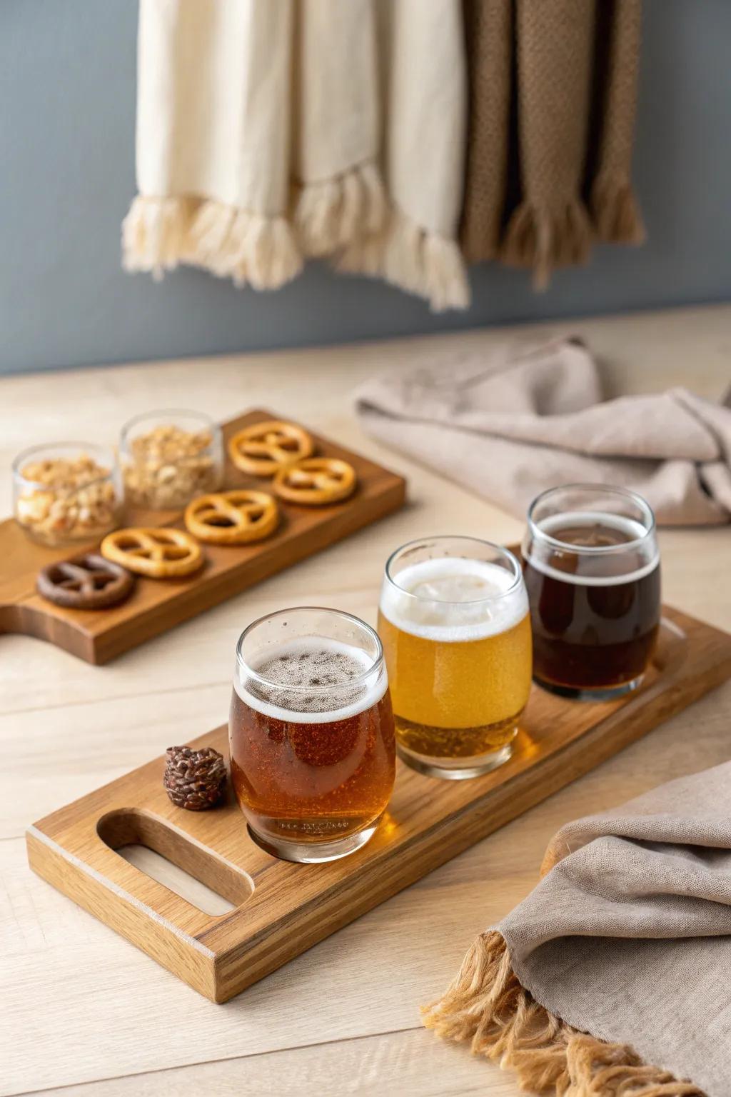 Elevate his Valentine’s Day with a DIY craft beer flight—where taste meets style!