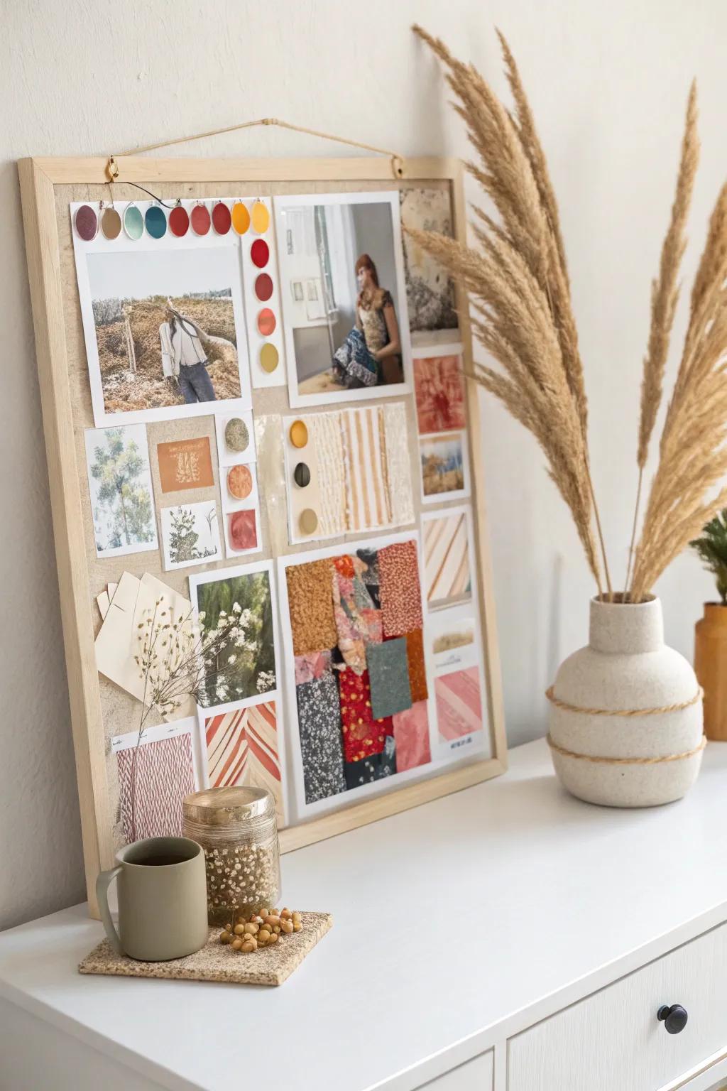 Inspire your creativity with a minimalist vision board dedicated to your passion projects. 🌿✨ #VisionBoard #ScandiBoho