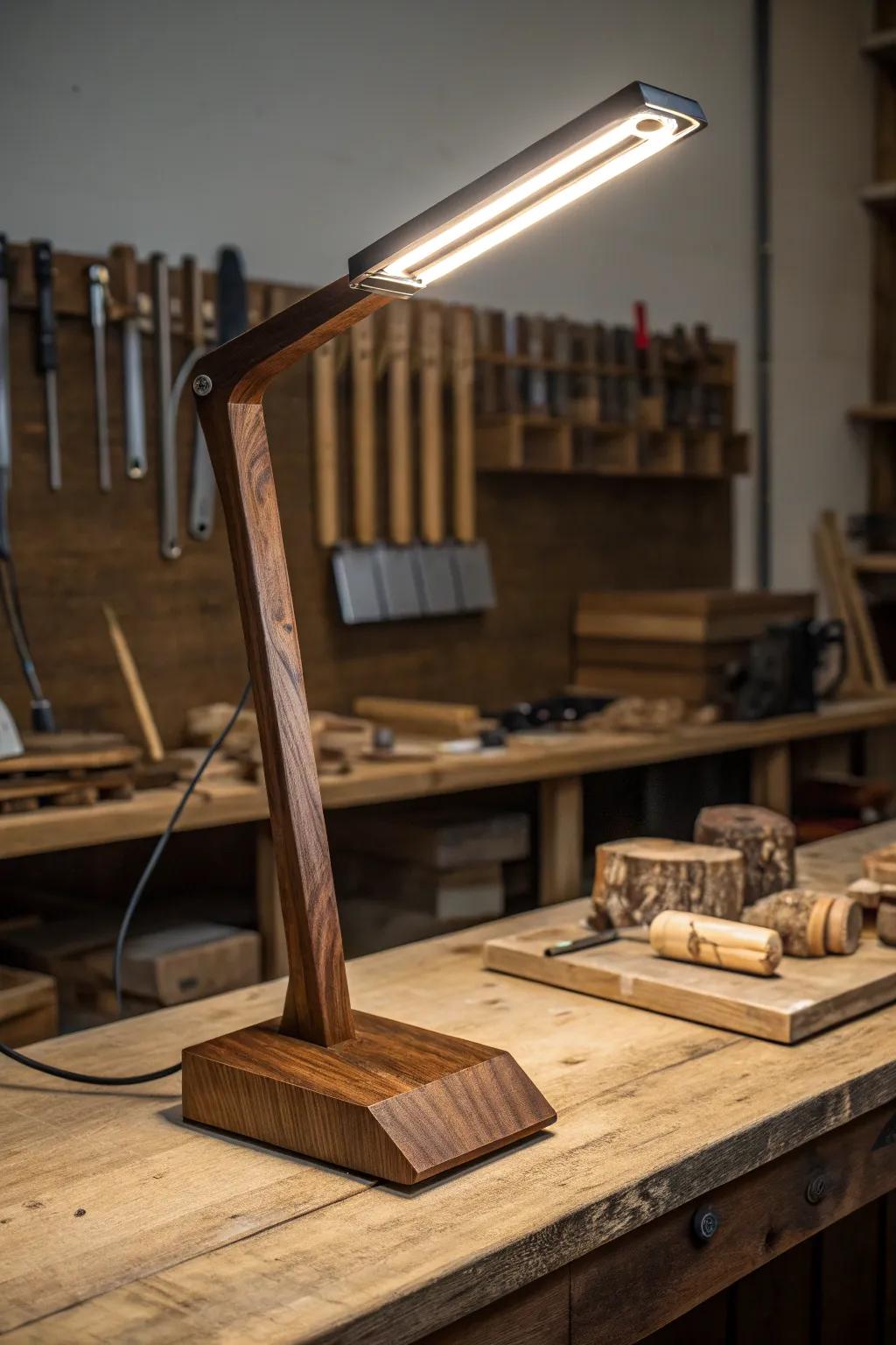 Illuminate your craft with eco-friendly LED lighting—where modern efficiency meets timeless woodworking tradition.
