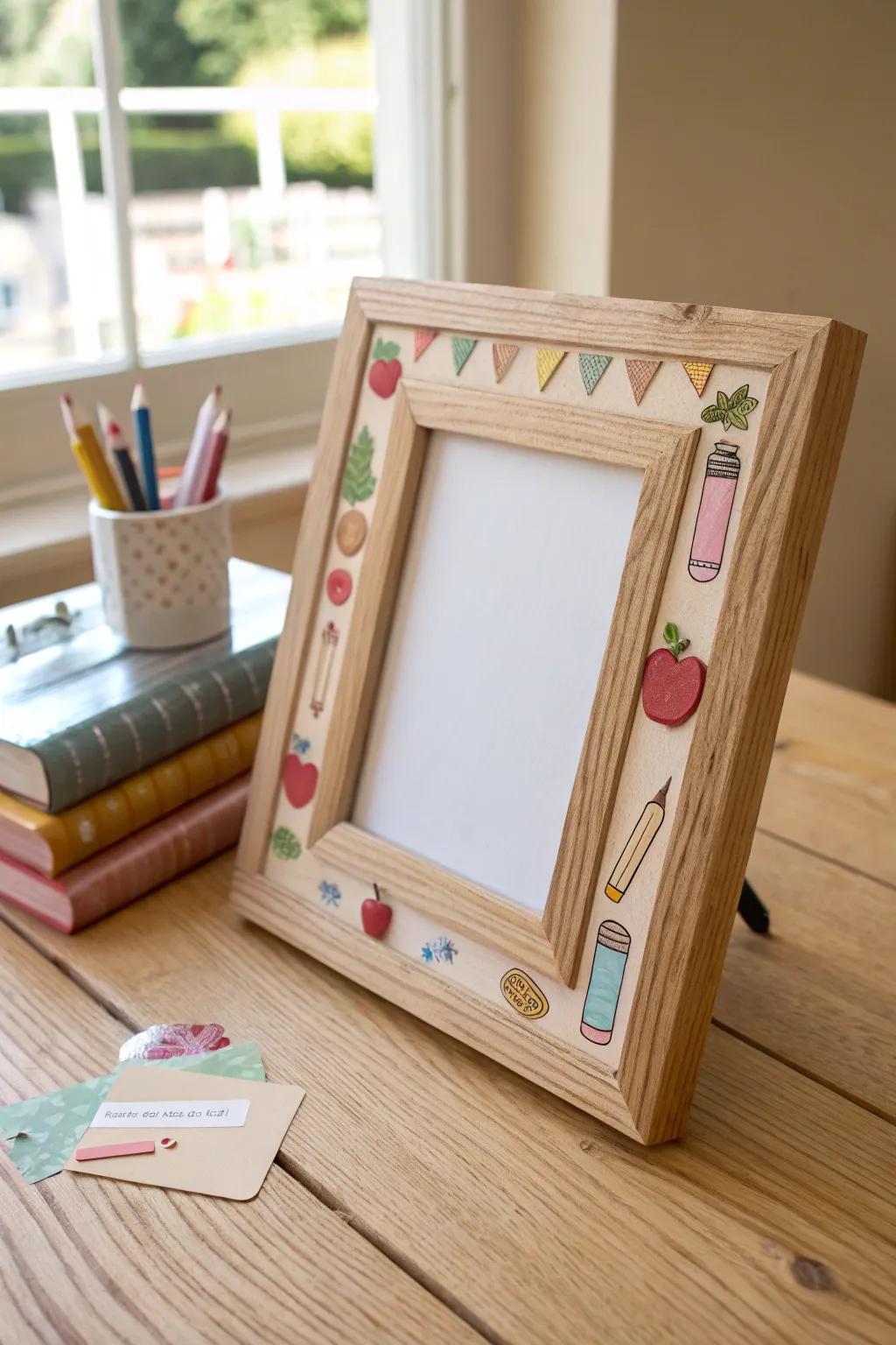 Capture the first day of school with a touch of handcrafted elegance. 📚✨