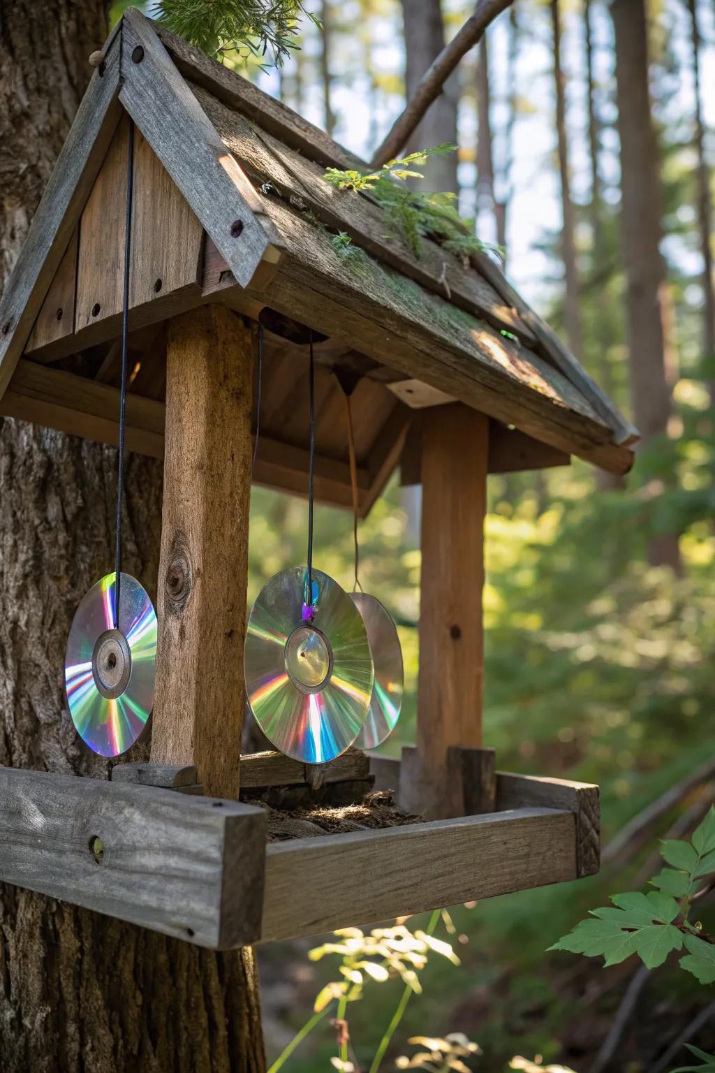 Reflective ingenuity: Crafting a bear-proof deer feeder with style and function.