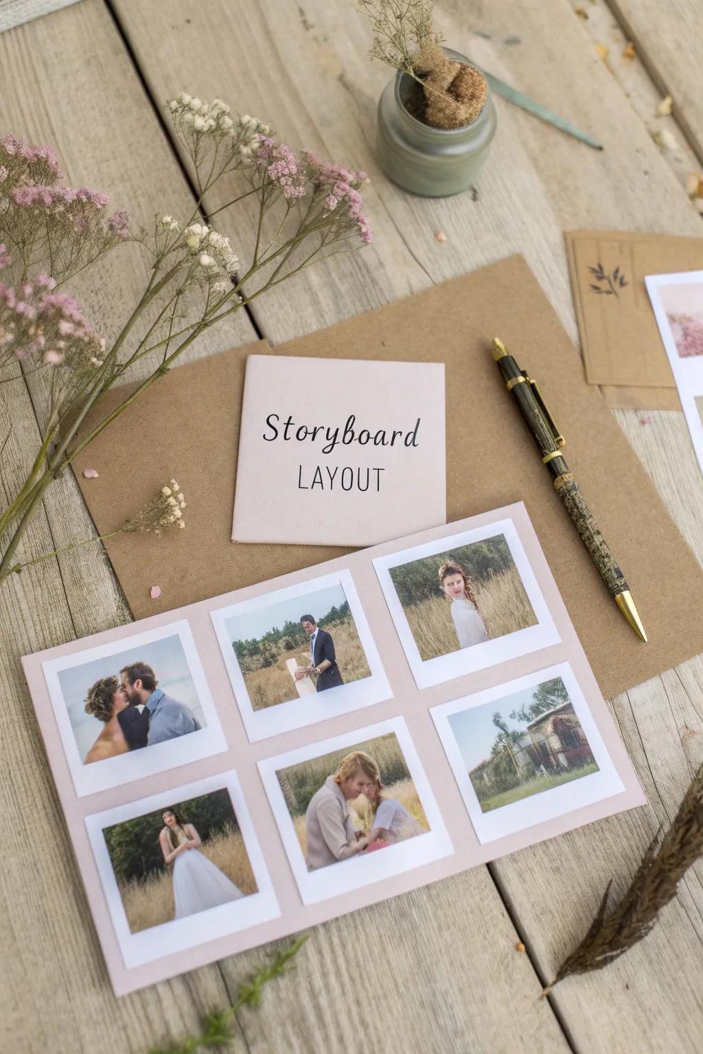 Craft your birthday memories into a charming storyboard, celebrating simplicity and beauty.