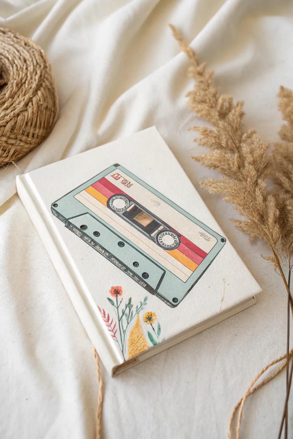 Add a pop culture twist to your bookshelf with this retro-inspired book cover design.
