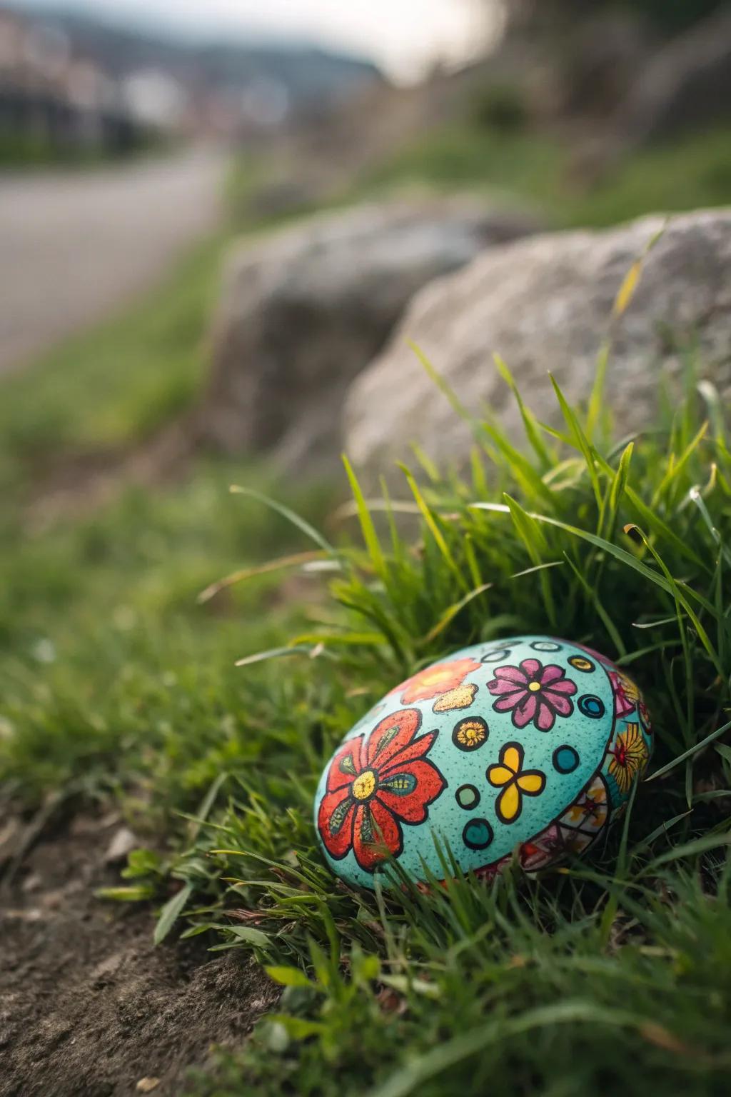Add a playful pop of color to your garden with these charming painted rocks!