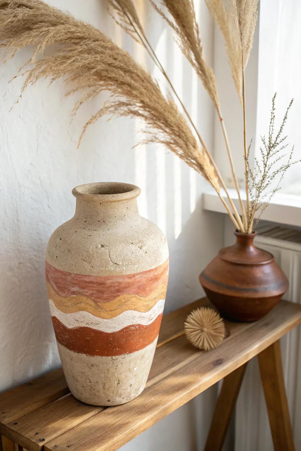 Embrace cozy elegance with warm earth tones in your decor.