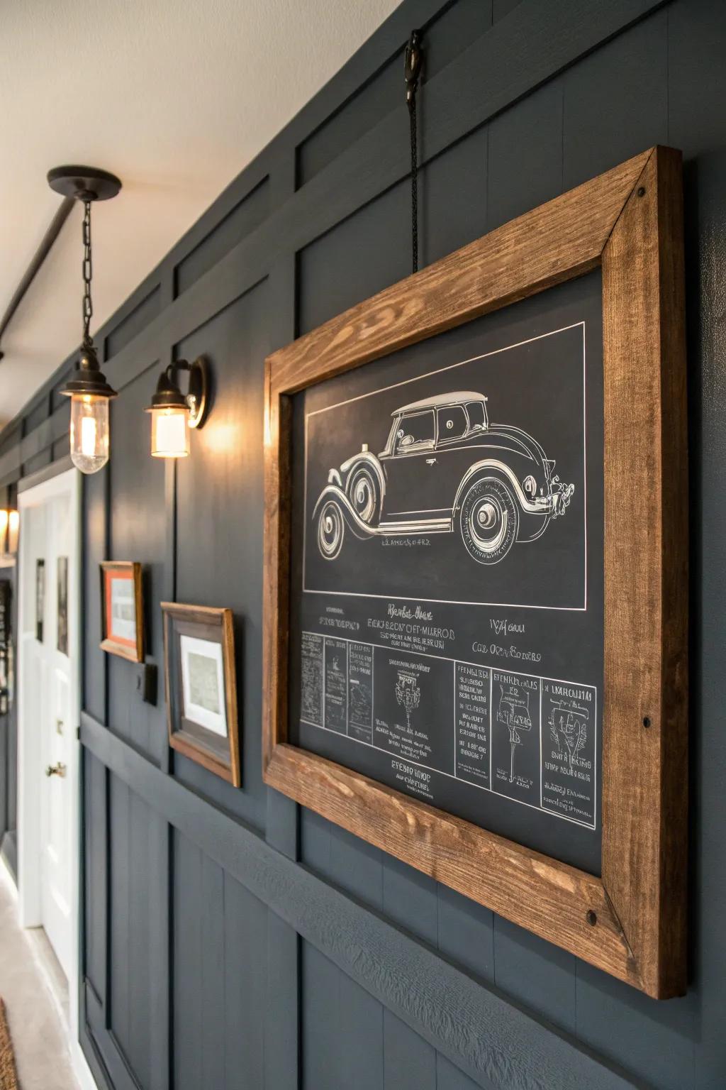 Elevate your garage with personal touches that speak to your love for craftsmanship.
