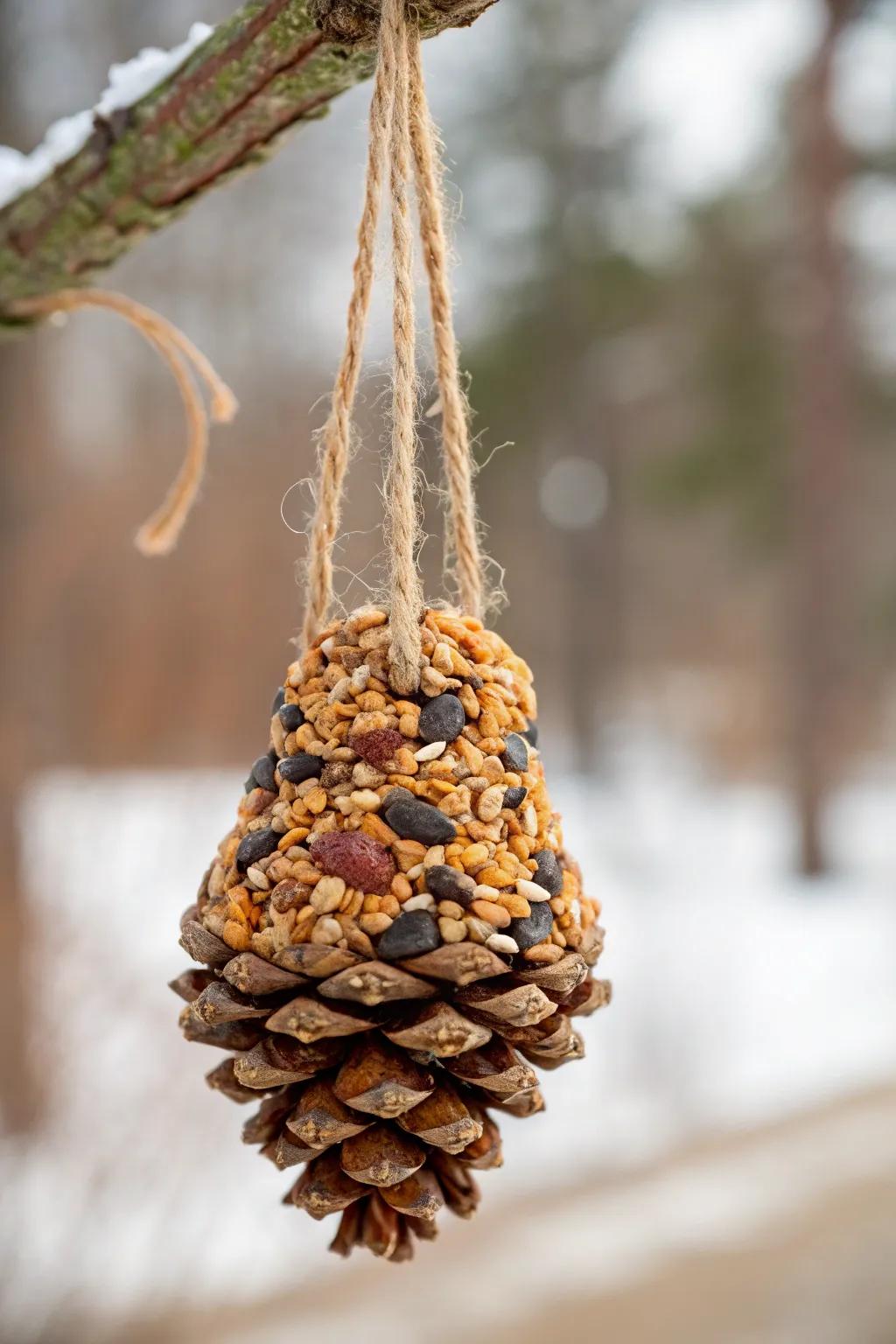 Invite nature into your home with this charming DIY bird feeder. Crafting simplicity at its finest!