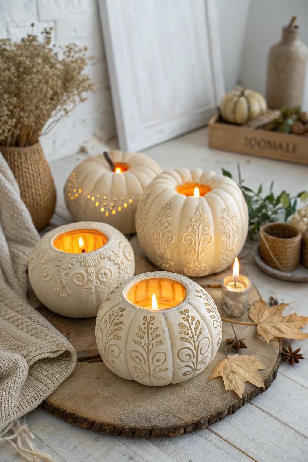 Cozy autumn nights with our enchanting pumpkin firepit.