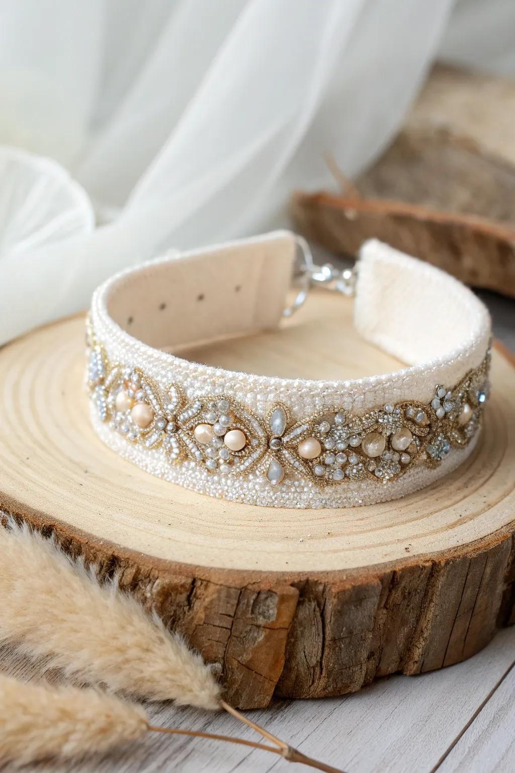 Add a touch of sparkle to your look with this DIY sequin choker—perfect for any special occasion.