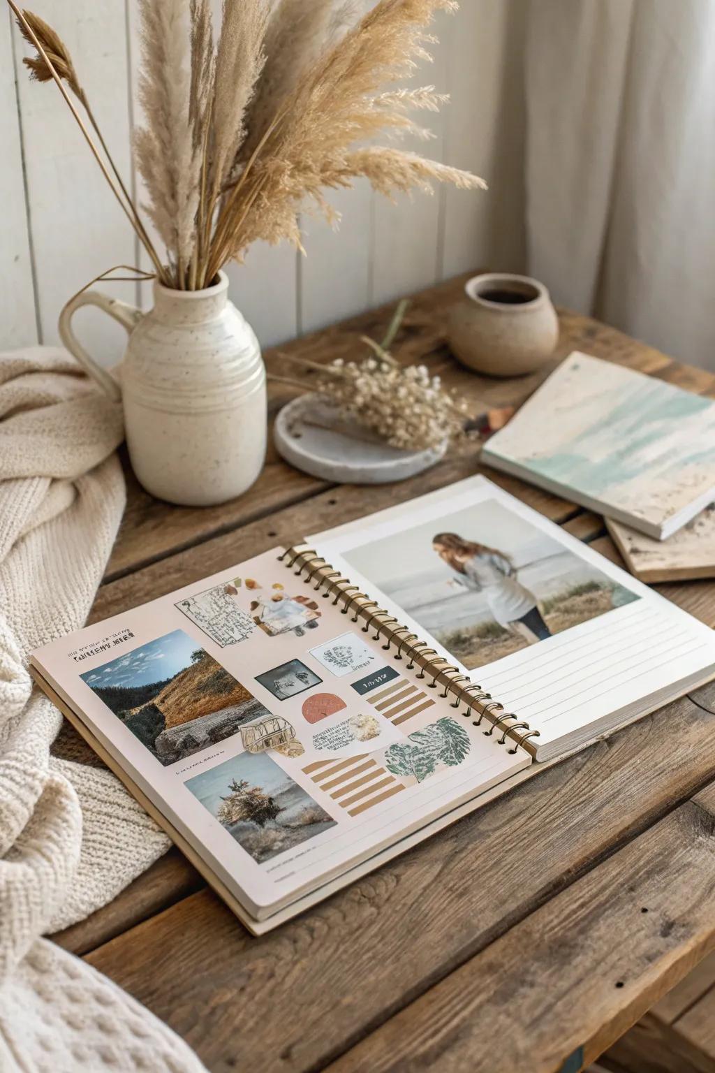 Unleash your creativity with collage cutouts - where stories come alive on the pages of your journal.