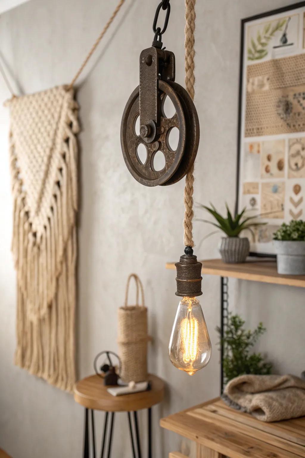 Illuminate your space with a touch of vintage charm and minimalist elegance. #DIYLamp #ScandiBoho