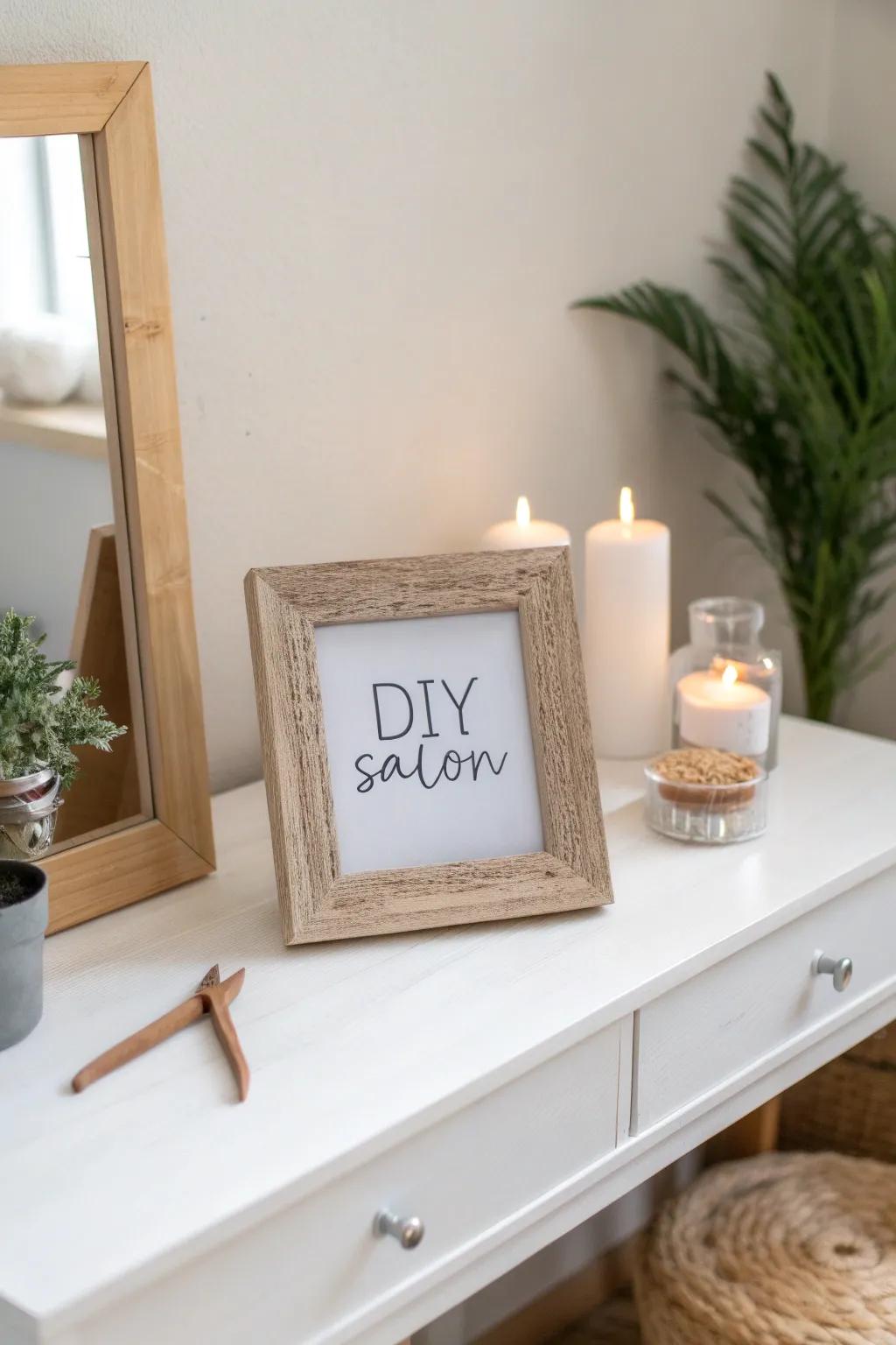 Transform your salon station into a haven with personalized touches that reflect your unique style!