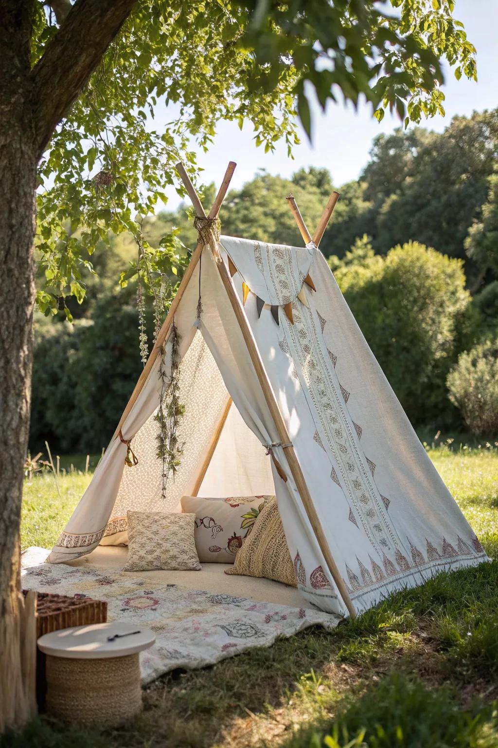 Embrace simplicity and style with this portable folding tent, ready for any adventure.