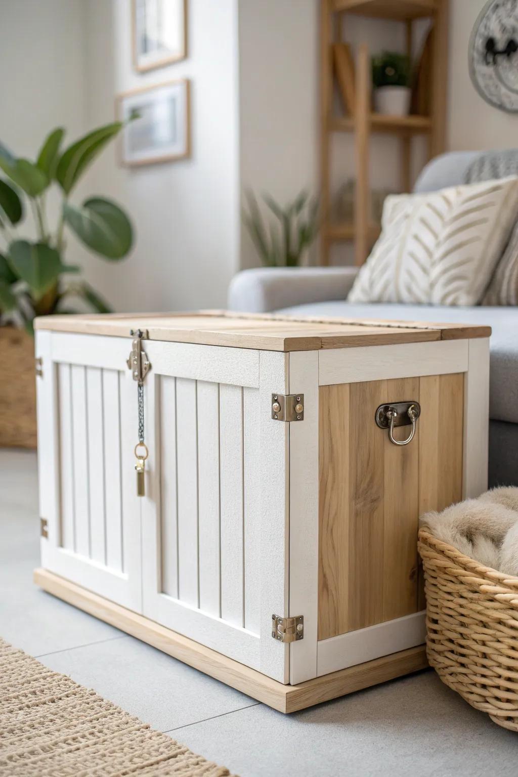 Elevate your pet's security with style: Discover the charm of lockable dog boxes.