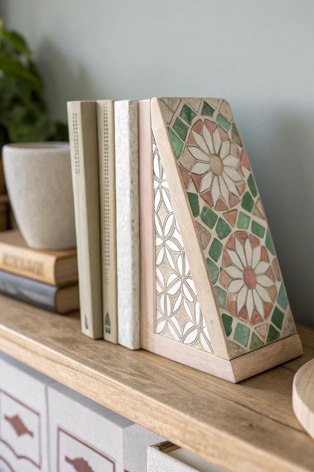 Elevate your bookshelf with a touch of handcrafted elegance.