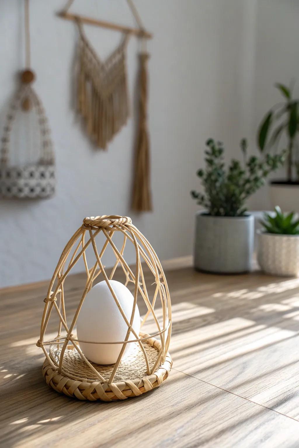 Crafting elegance: a toothpick cradle for your egg drop challenge.