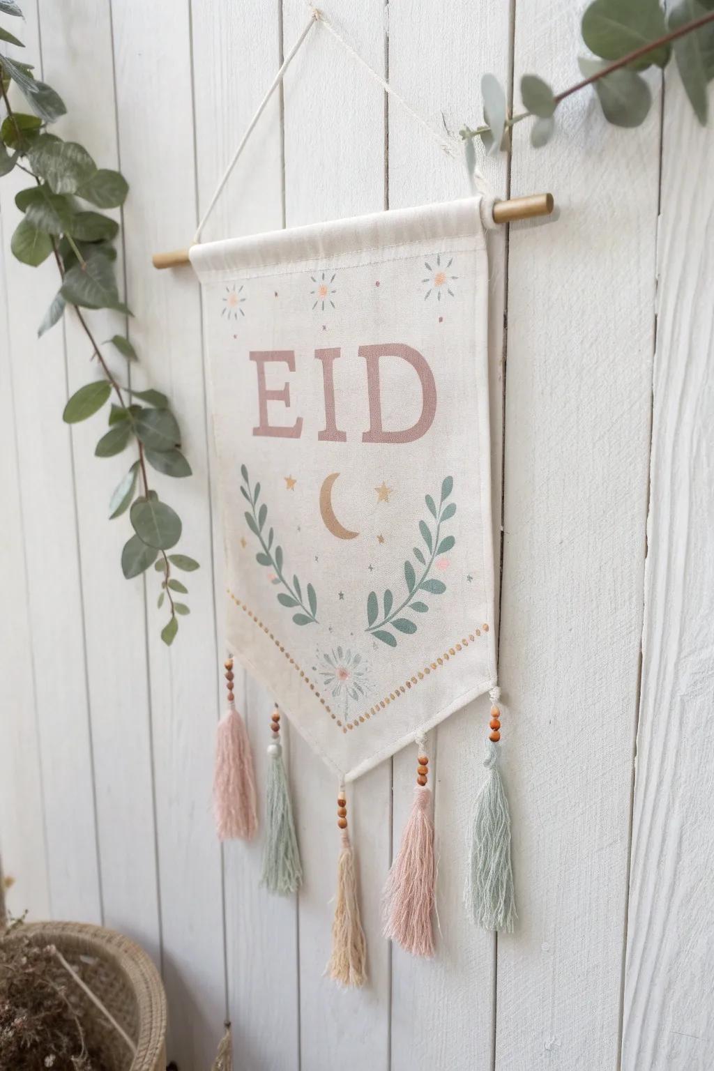 Celebrate Eid with a touch of elegance and personal flair through handcrafted banners that speak from the heart.