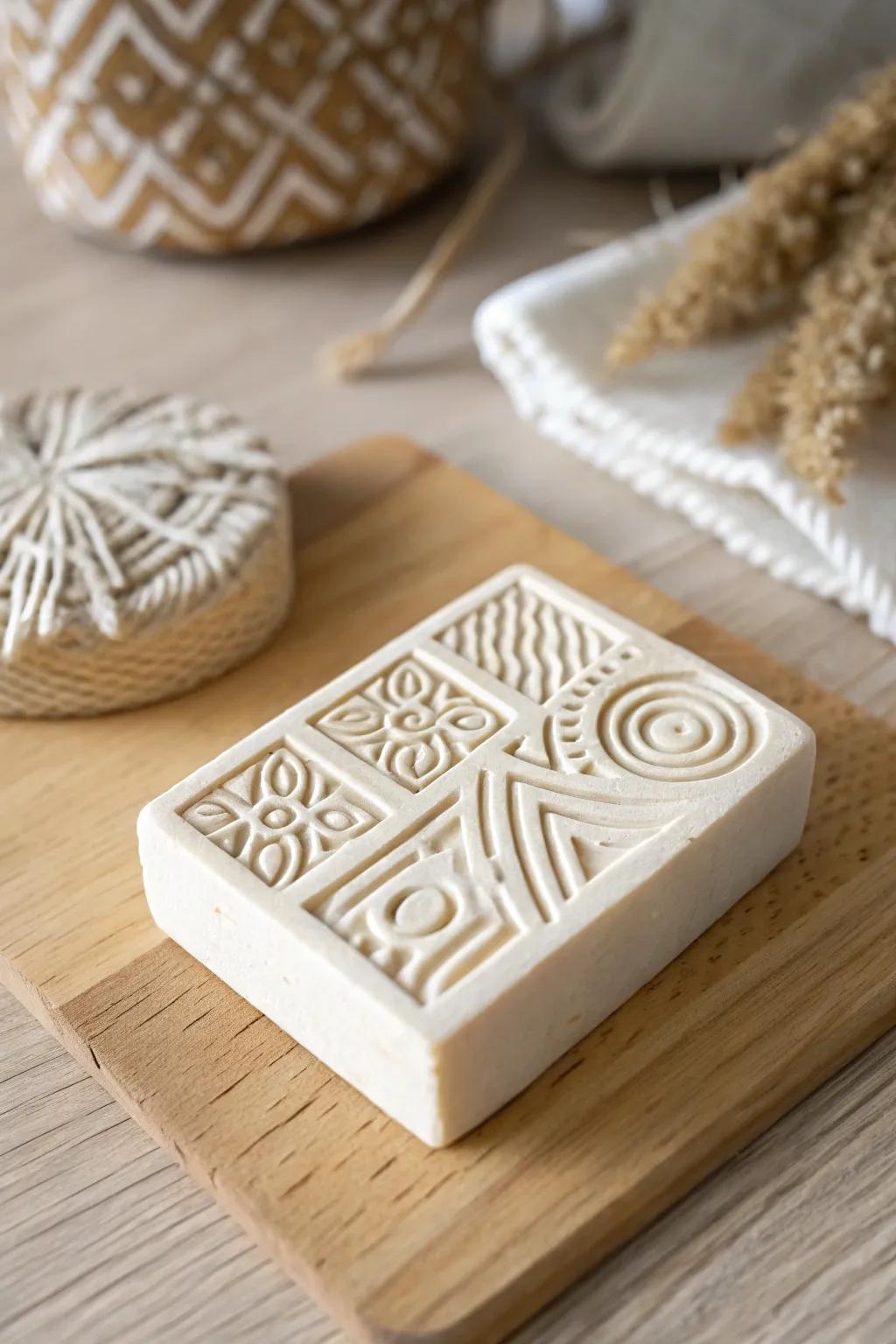 Embrace modern artistry with abstract eraser stamp designs, perfect for adding a contemporary touch to any project.