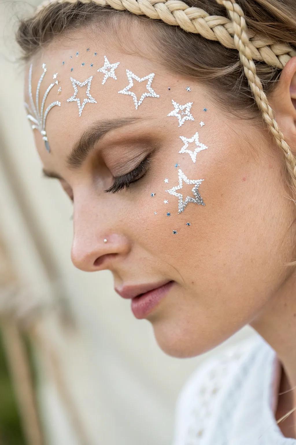 Elevate your fairy costume with enchanting face paint—where artistry meets magic. 🌟✨