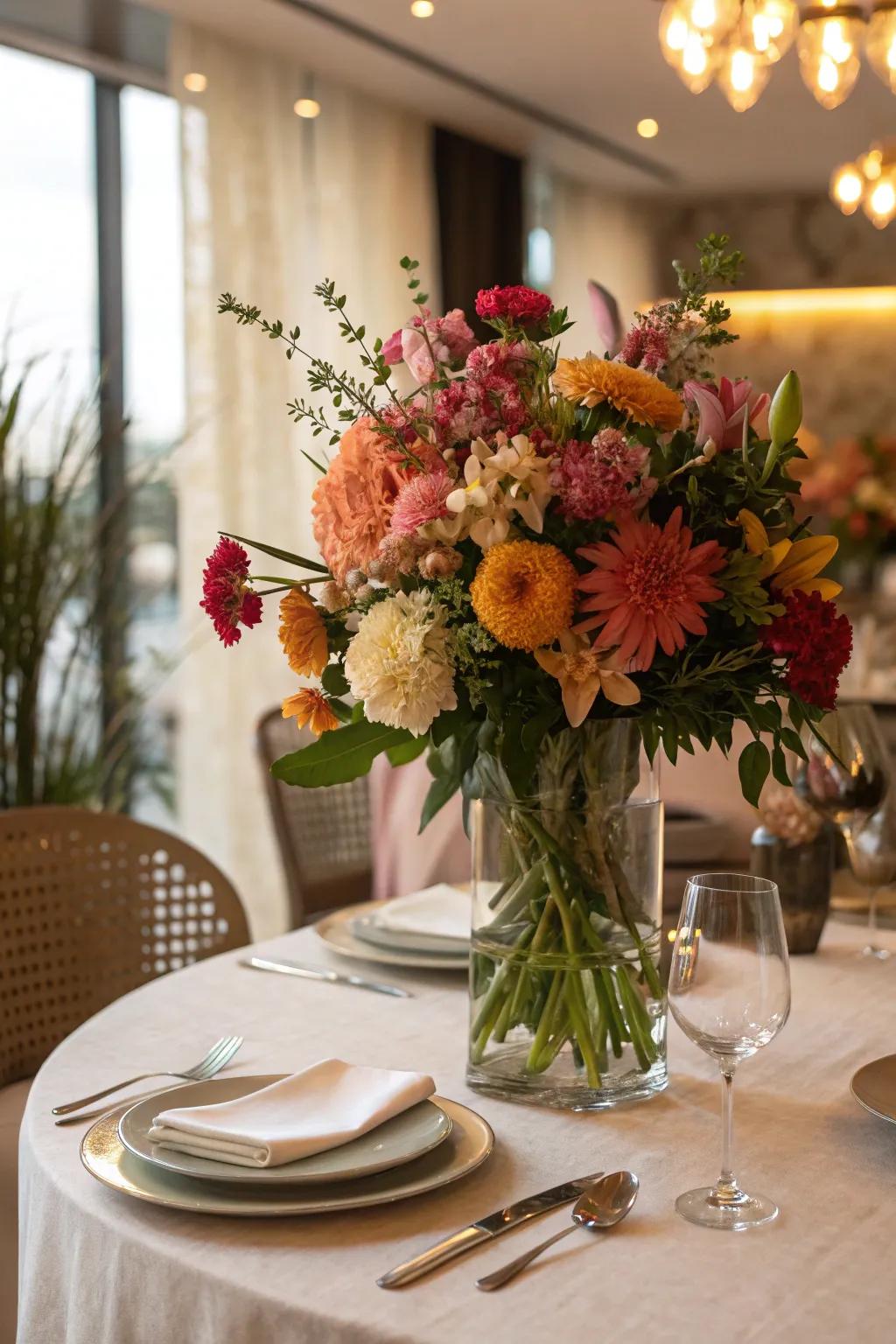 Oversized blooms create bold and dramatic statements.