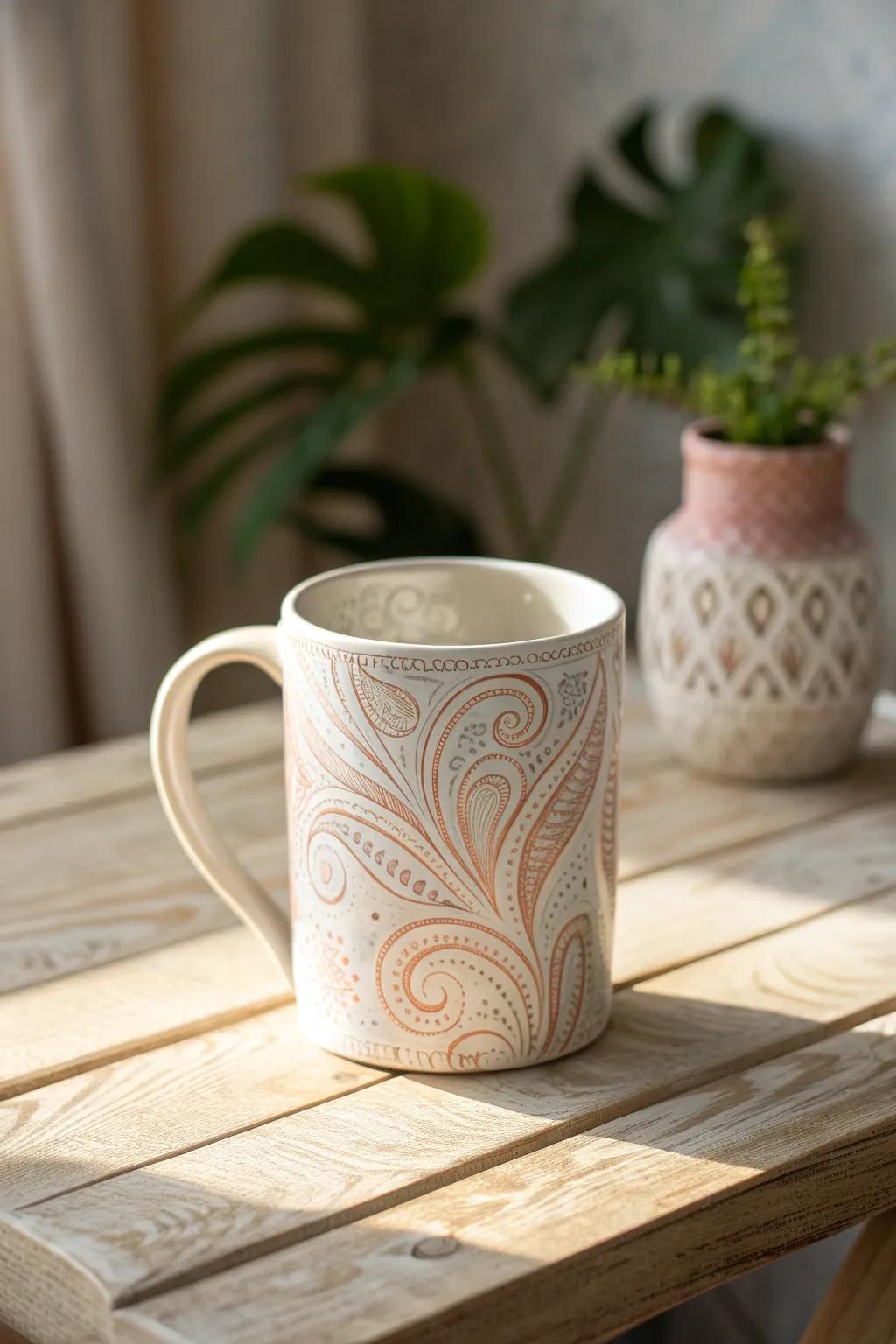 Sip your creativity with every cup – embrace the art of foam print mugs.