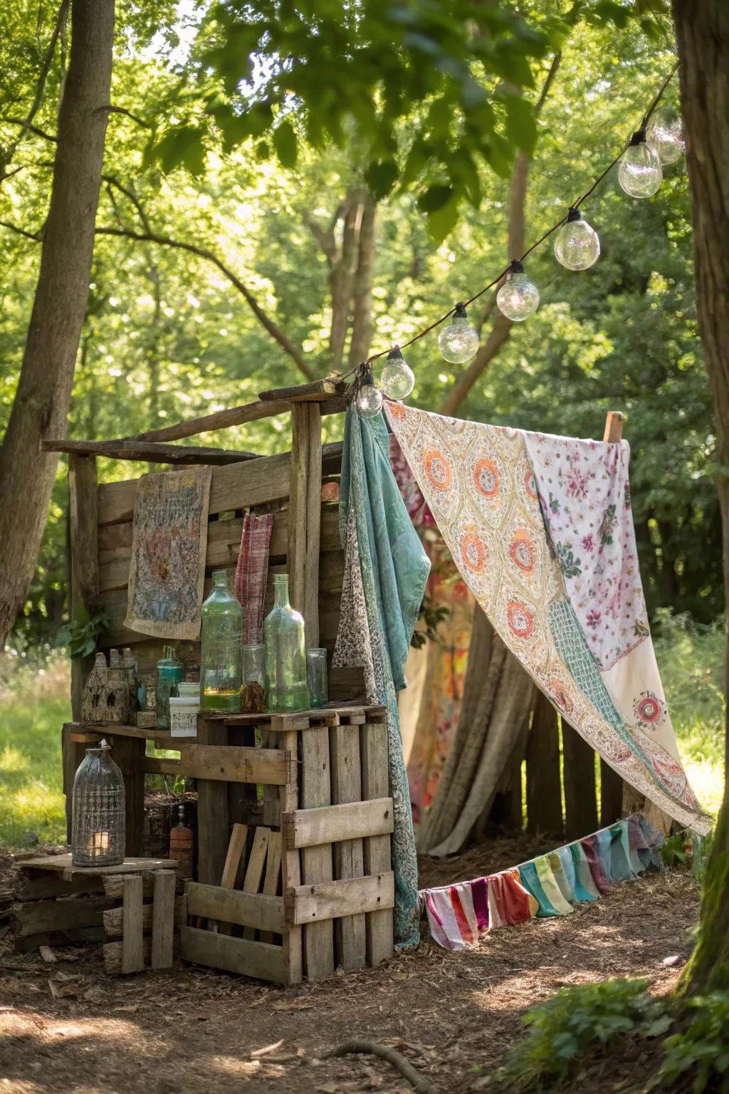 Craft your own eco-friendly haven with recycled materials—where creativity meets sustainability in the heart of nature.