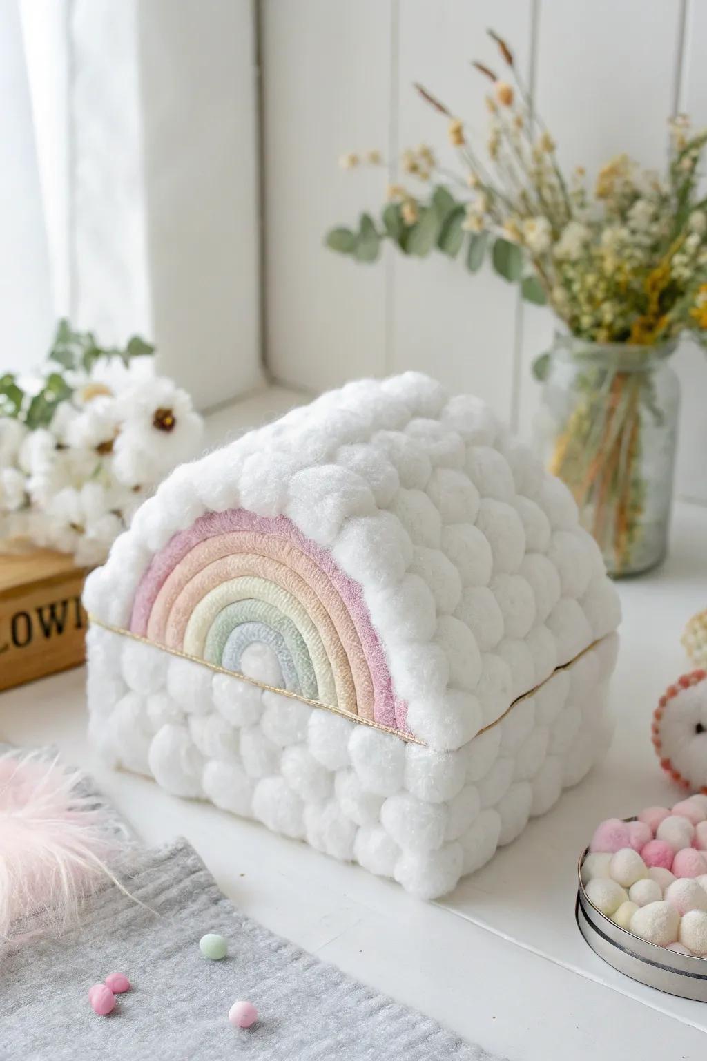 Float through Valentine's Day with this dreamy cloud box, where simplicity meets a touch of boho magic.