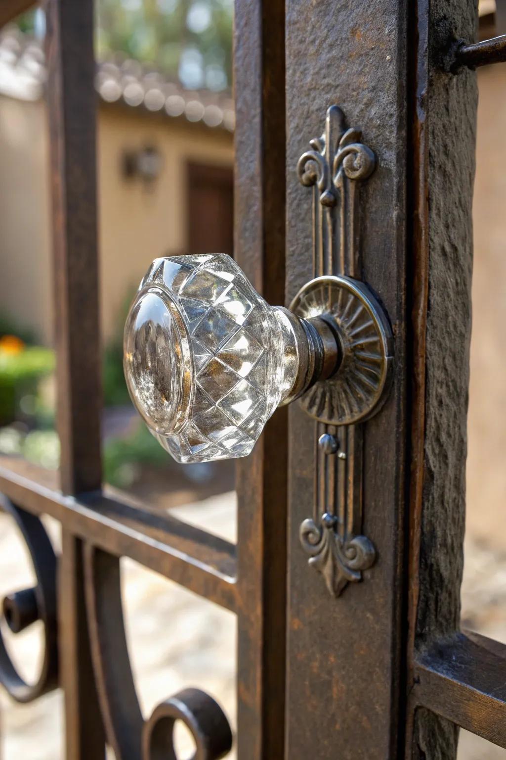 Elevate your gate's elegance with a stunning glass pull, where craftsmanship meets luxury.