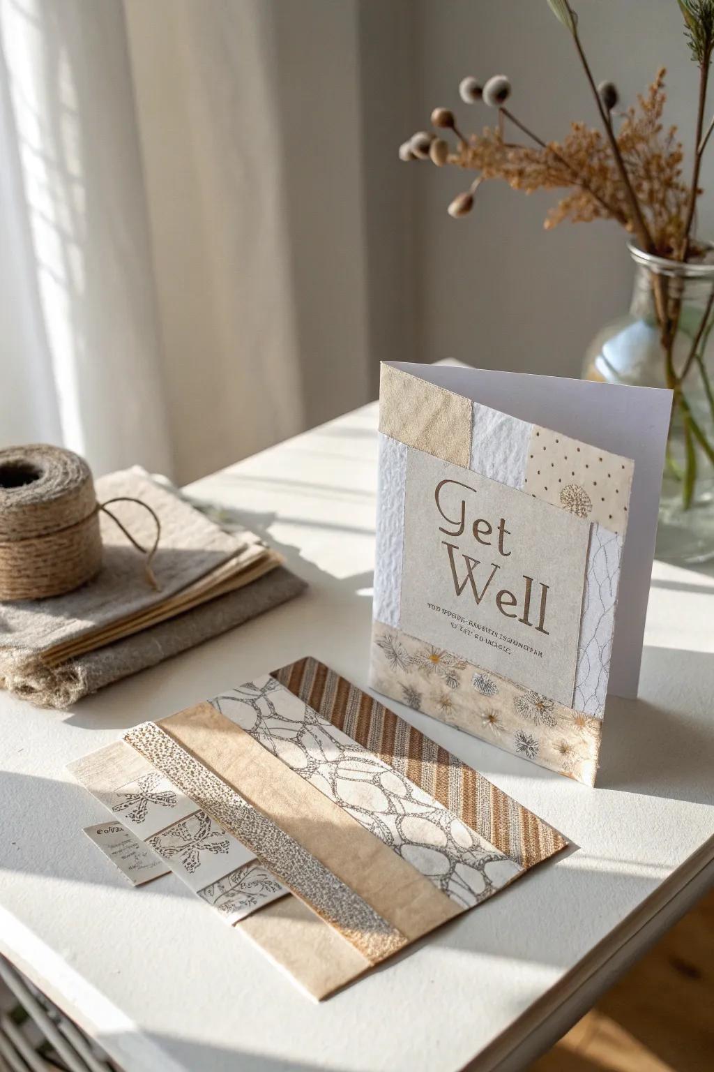 Send your warm wishes with a touch of creativity and sustainability. 🌿✨ #GetWellSoon #UpcycledArt #ScandiBoho