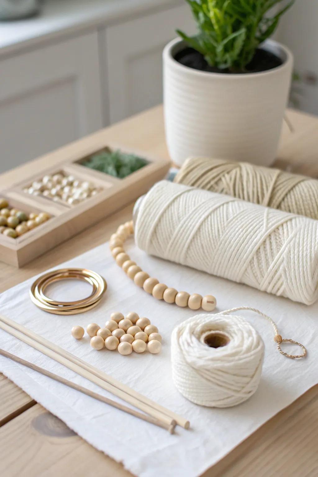 Unleash your creativity with this elegant DIY macramé kit, perfect for adding a personal touch to your home decor!