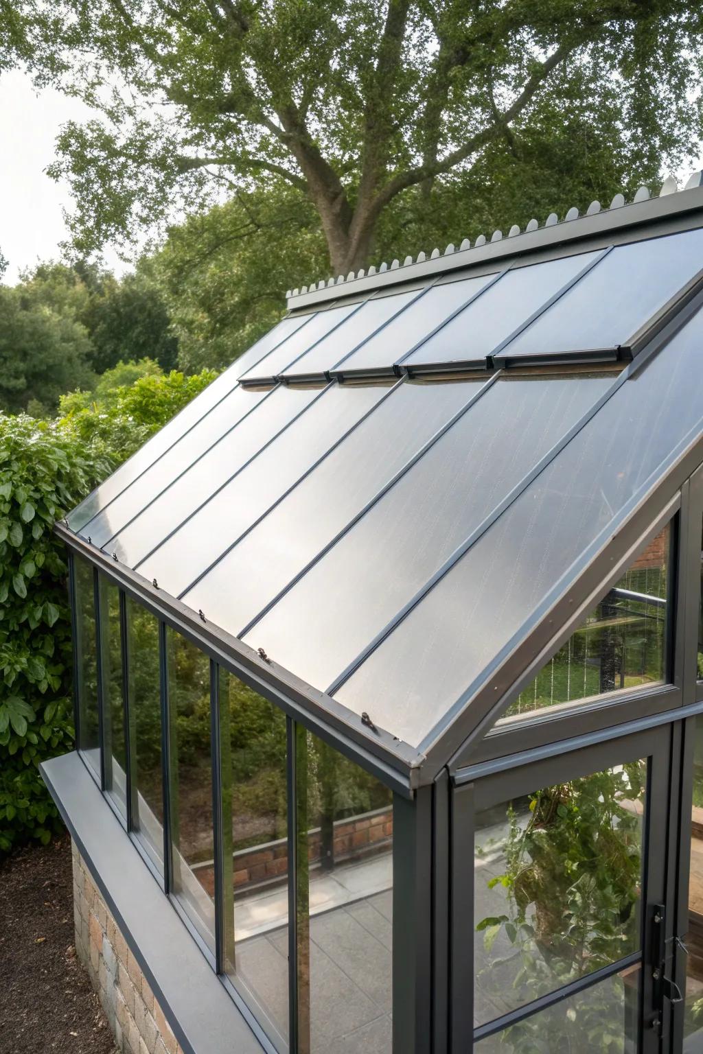 Brighten your greenhouse with a touch of elegance — discover the charm of reflective roofs.