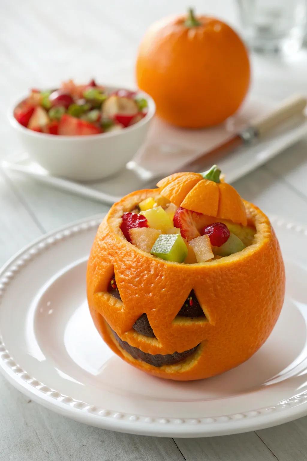 Elevate your Halloween snack game with these charming Jack-o'-Lantern Oranges—delightfully simple and naturally beautiful!