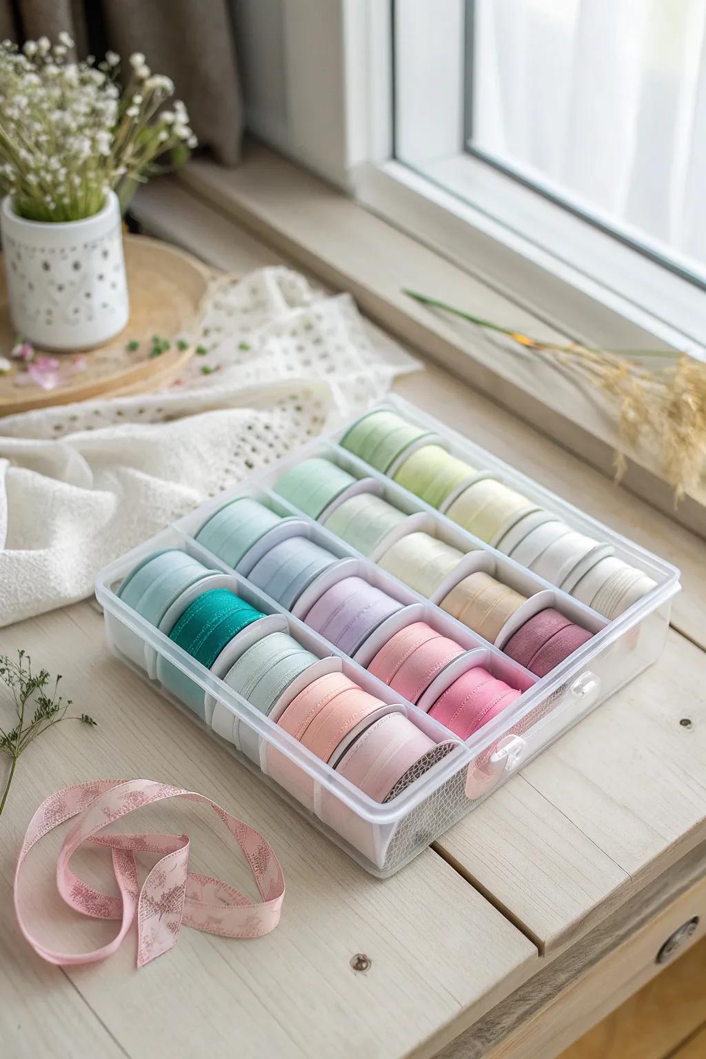 Elevate your ribbon organization with Scandinavian elegance and a touch of Boho charm.