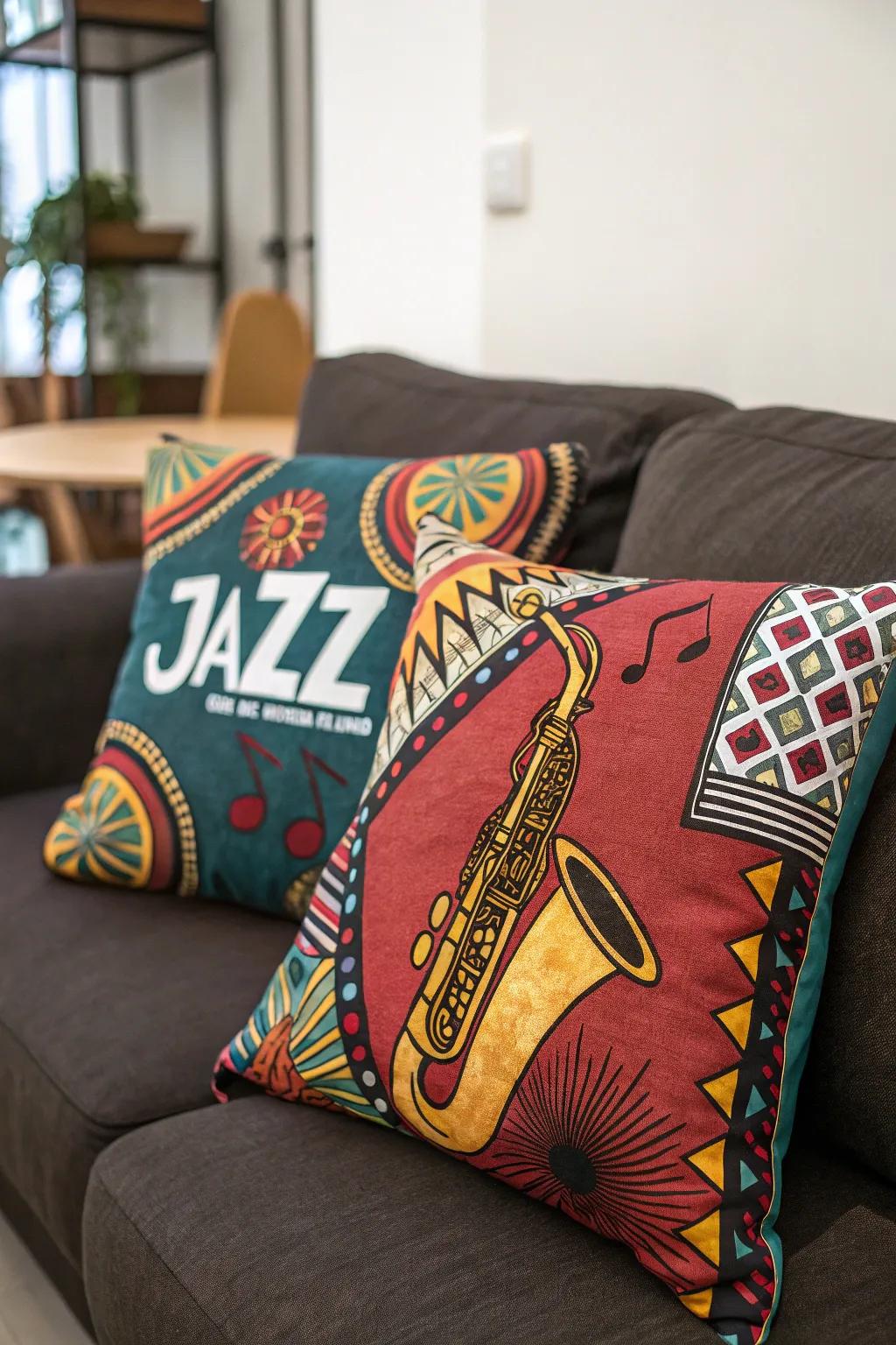 Decorative pillows add a personal and stylish touch.