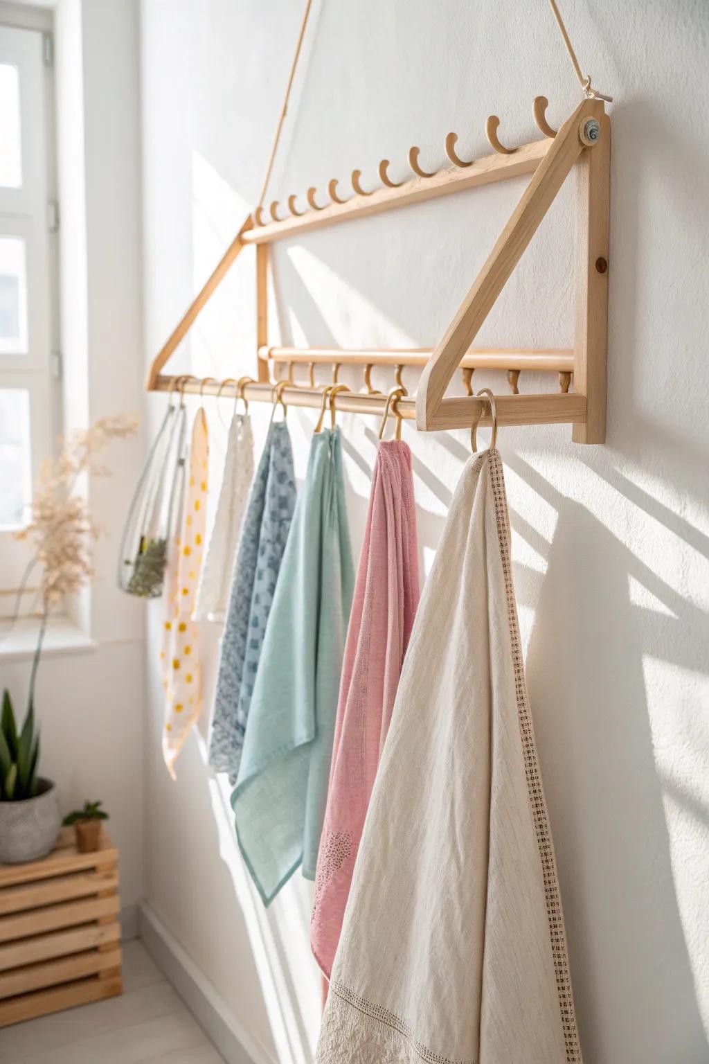 Elevate your laundry room with a touch of artistry and Scandinavian elegance.