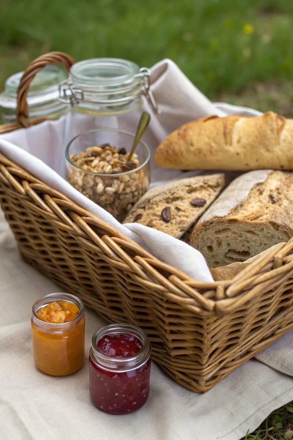 Elevate your morning with an artisanal breakfast hamper—where simplicity meets luxury. #BreakfastGoals