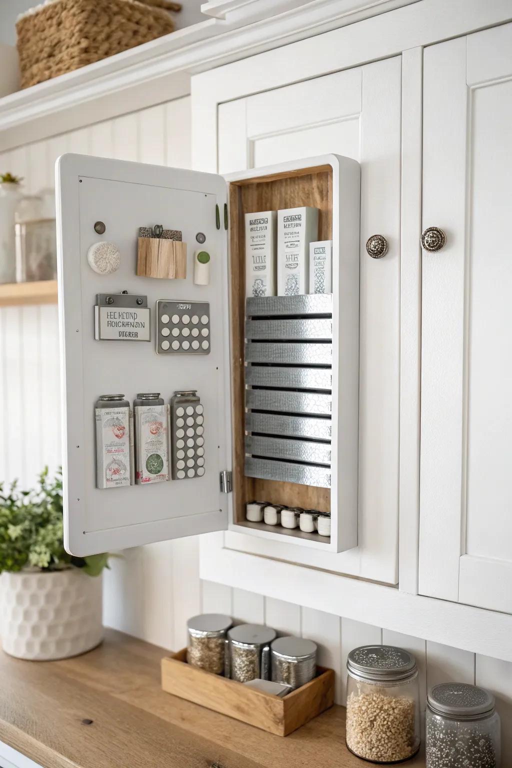 Organize with elegance: Discover the beauty of magnetic medicine boards for a clutter-free cabinet!