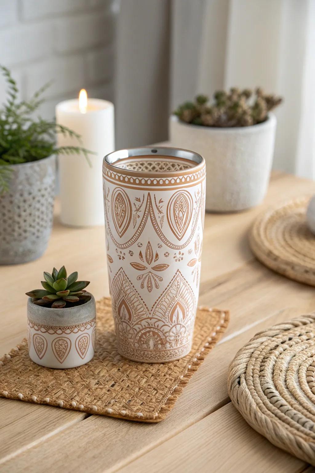 Embrace tradition with a tumbler that tells a story.